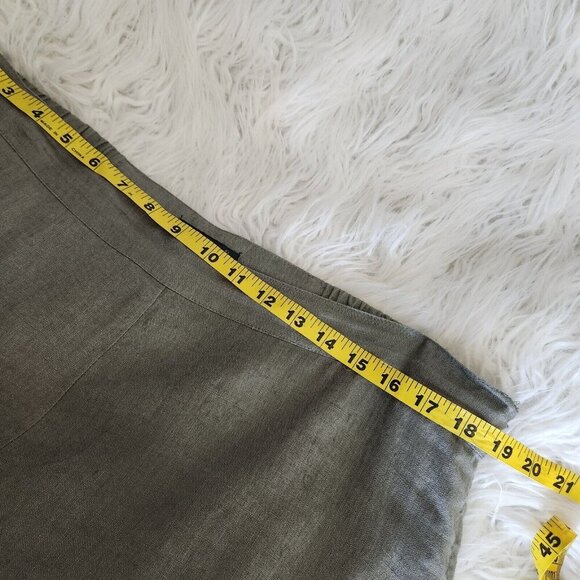 Cynthia‎ Rowley Pants Womens XL 100% Linen Wide Leg Ankle Elastic Zipper - Picture 8 of 16